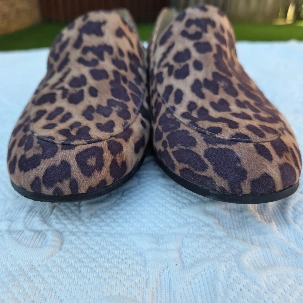 Circus by Sam Edelman Harlem Leopard Print Loafers Brown Black Flats 6.5M Fall